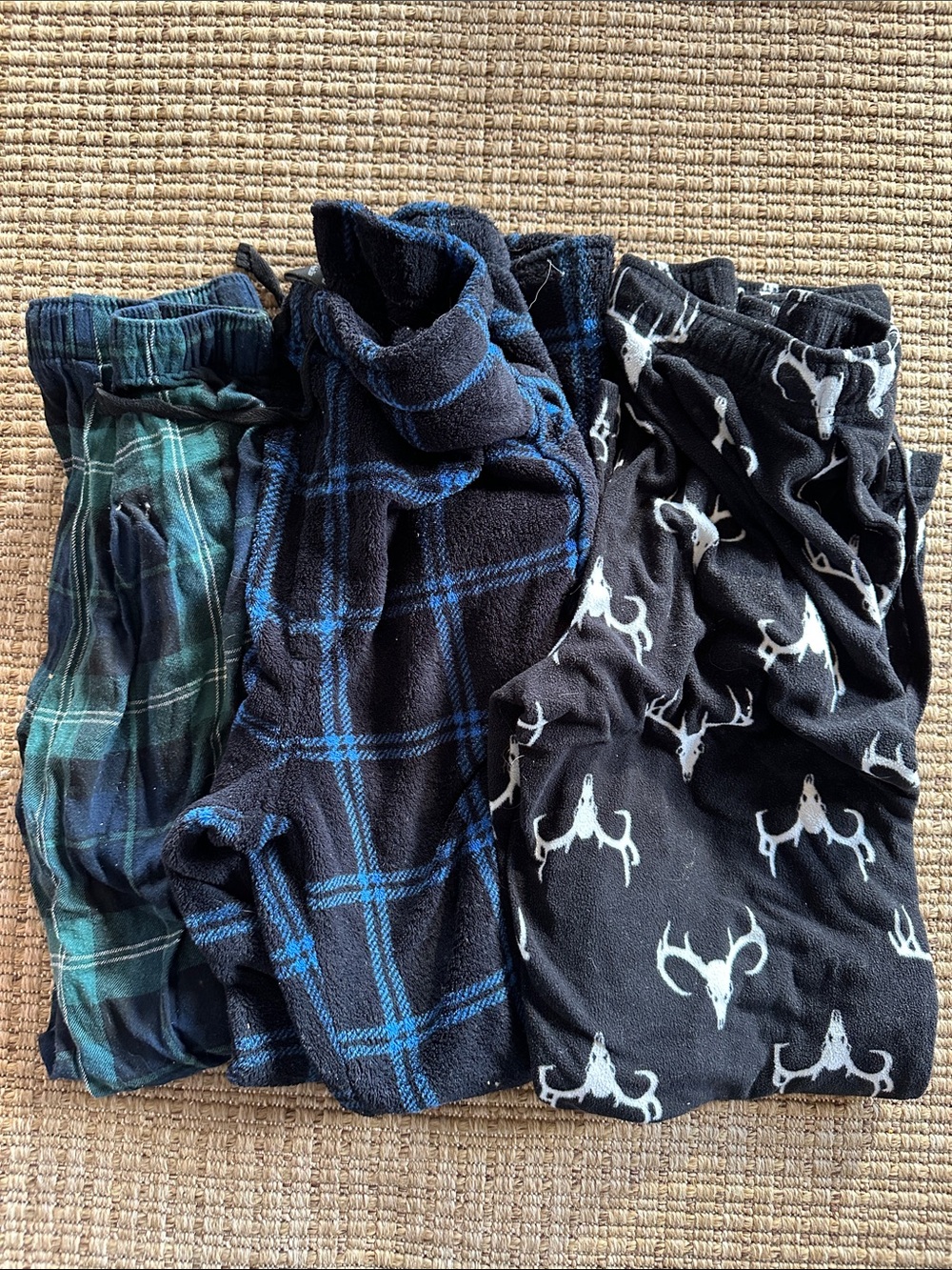 Weatherproof Navy and Black Plush Lined Lounge Pants